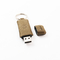 Une clé USB en cuir à mémoire complète avec impression de logo personnalisé
