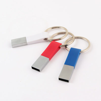 Disque flash USB en plastique haute vitesse 32G 64GB 128GB avec anneau pour clé de voiture sac à dos en plastique avec anneau