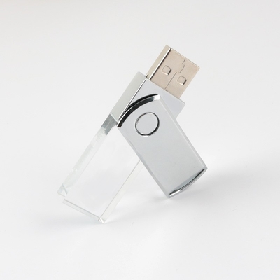 Mémoire du lecteur 2,0 instantanés supérieurs d'USB de lumière de Crystal Shinny LED pleine