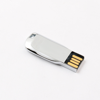 Le métal brillant argenté USB Pen Drive de corps 2,0 64GB 128GB 20MB/S se conforment norme des USA