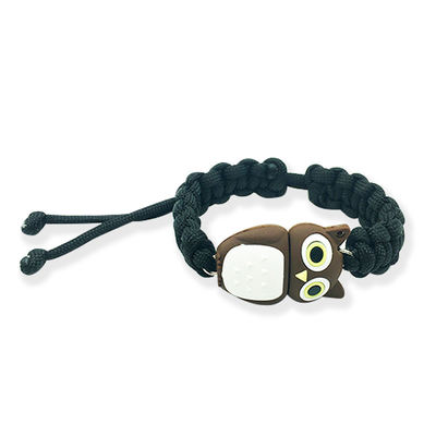 Bracelet de style préféré des adolescents Bracelet en forme de hibou pour clé USB