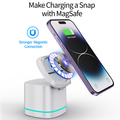 Chargeur sans fil multifonctionnel Charge rapide Plateau de charge sans fil Qi Standard