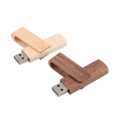USB A et type c Disque flash USB en bois avec type d'interface USB2.0/3.0 pour le transfert rapide de données