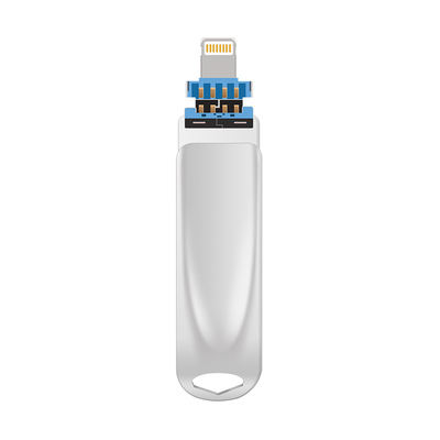TYPE C usb argenté 3 en un avec connecteur USB 2.0 USB 3.0 et type C