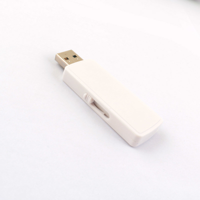 Mémoire USB en plastique noir/blanc recyclé Tailles de mémoire personnalisées 1G-1TB Température de fonctionnement 0.C-60.C