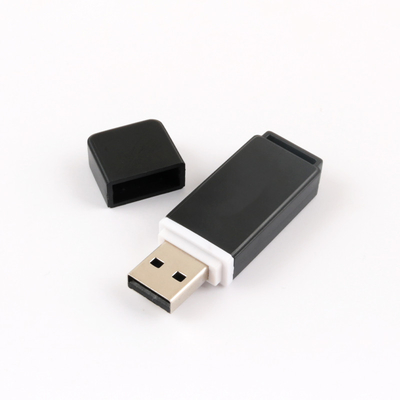Stick USB à huile de caoutchouc noir et blanc personnalisable pour cadeau et vente au détail