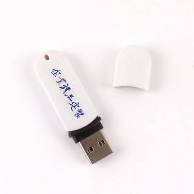 Eco-friendly USB en plastique noir/blanc à mémoire complète Grade A de qualité de transfert de données à grande vitesse