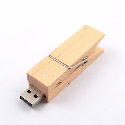 L'agrafe a formé la commande instantanée en bois rapidement USB d'USB 2,0 3,0 2GB 4GB 256GB