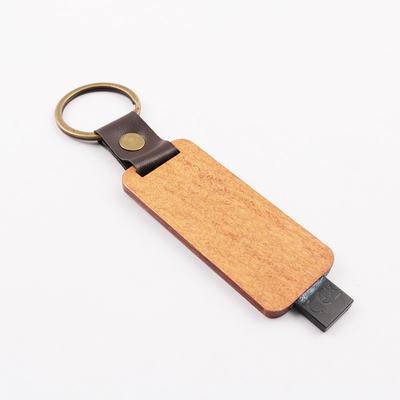 Norme européenne instantanée gravante en refief en cuir en bois du lecteur 80MB/S de Logo Gift USB