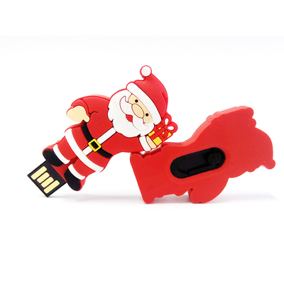 Cadeau de Noël Personnage de dessin animé Clé USB 2.0 15 Mo/S 64 Go 128 Go