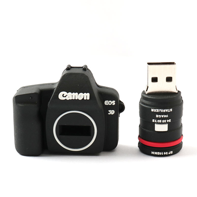 Commandes instantanées personnalisées par forme d'appareil-photo de PVC USB 2.0 3,0 ROHS approuvées