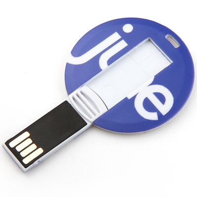 128GB UDP carte de crédit USB colle 2,0 mini logo rond d'impression des formes CMYK