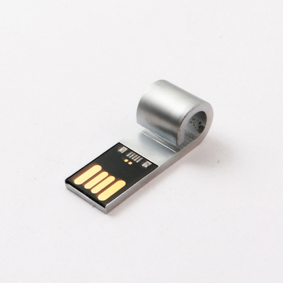 Bâton instantané de mémoire de laser formé par sifflement Logo Silver USB 2,0 de lecteur d'USB en métal