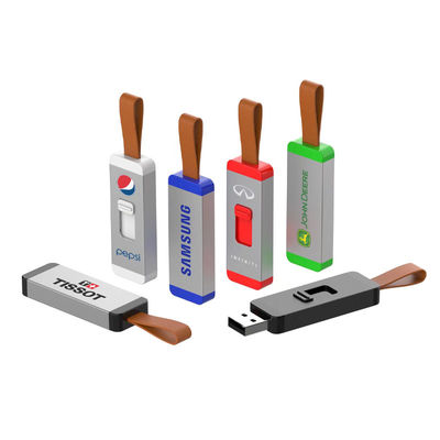 Lecteur instantané en aluminium de vitesse de lecture du logo 4G 20MB/S d'impression d'entraînement instantané d'Usb d'ODM en cuir