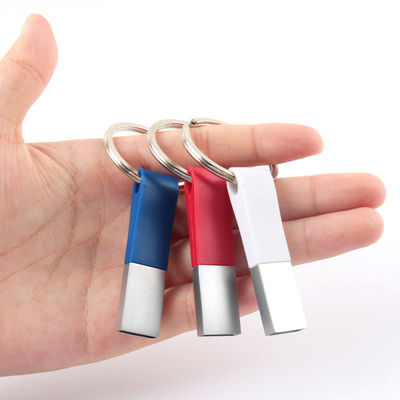 Disque flash USB en plastique haute vitesse 32G 64GB 128GB avec anneau pour clé de voiture sac à dos en plastique avec anneau
