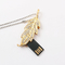 Vitesse rapide cachée d'entraînement de Chip Inside Leaf USB de style instantané de bijoux