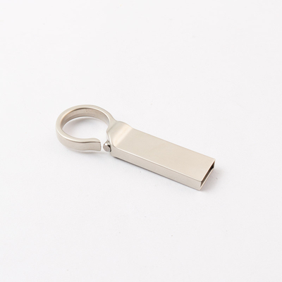 Logo personnalisé Disque flash USB Silver Matt Metal 2.0 64 Go 128 Go 20 Mo/s avec clés