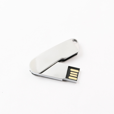 Un lecteur flash USB 2.0 en métal avec porte-clés, puce UDP rapide 32GB 64GB 128GB