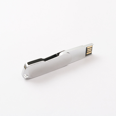 Un lecteur flash USB 2.0 en métal avec porte-clés, puce UDP rapide 32GB 64GB 128GB