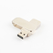 Le métal Matt Silver Color torsion USB de 360 degrés conduisent des données de chargement libres