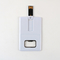 Commande instantanée en plastique d'USB de carte de crédit avec un ouvreur de bouteille en métal USB 2,0 128GB