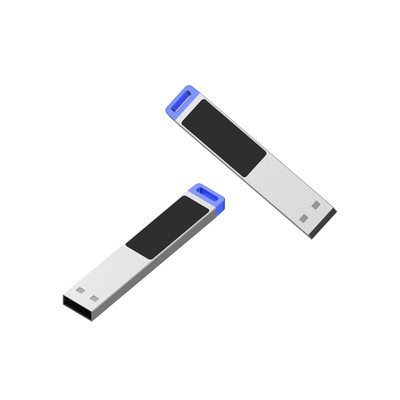 Disque flash métallique plastique personnalisé avec téléchargement de logo pour le stockage de données