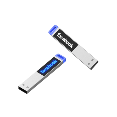 Disque flash métallique plastique personnalisé avec téléchargement de logo pour le stockage de données