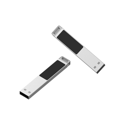Disque flash métallique plastique personnalisé avec téléchargement de logo pour le stockage de données