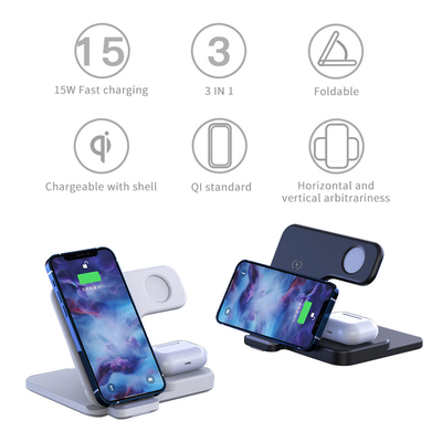 Chargeur sans fil pliable magnétique de 10W pour téléphone
