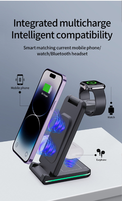 ≤ 6 mm Distance de transmission Chargeur sans fil multifonctionnel avec une efficacité de charge ≥ 73%