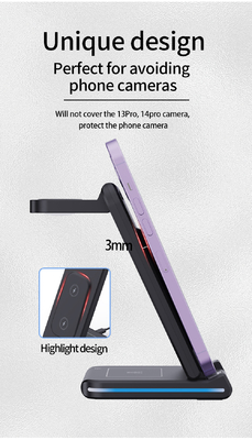 ≤ 6 mm Distance de transmission Chargeur sans fil multifonctionnel avec une efficacité de charge ≥ 73%