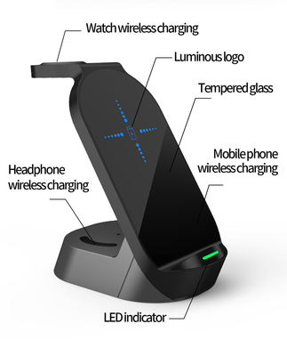 Chargeur sans fil multifonctionnel avec une distance de transmission de 10 mm