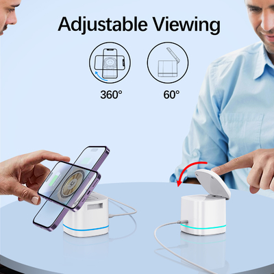 Chargeur sans fil multifonctionnel pratique à une distance de transmission de 6 mm