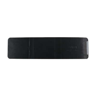 3 dans 1 chargeur sans fil pliable magnétique gravant Logo With Leather Base en refief