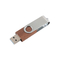 USB de type A et de type C ensemble USB à mémoire en bois avec une plage de fonctionnement de 0°C à 60°C