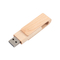 USB A et type c Disque flash USB en bois avec type d'interface USB2.0/3.0 pour le transfert rapide de données