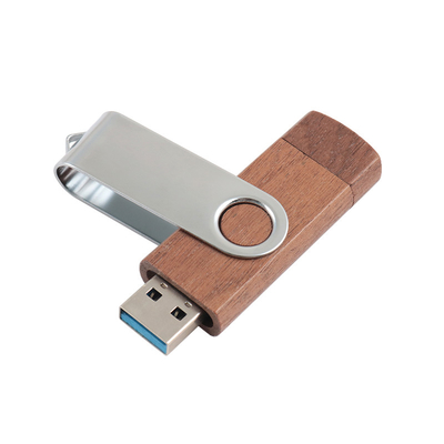 Disque flash USB en bois naturel 2.0 3.0 avec type C + USB A nouvelles formes vitesse rapide