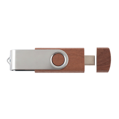 Disque flash USB en bois naturel 2.0 3.0 avec type C + USB A nouvelles formes vitesse rapide