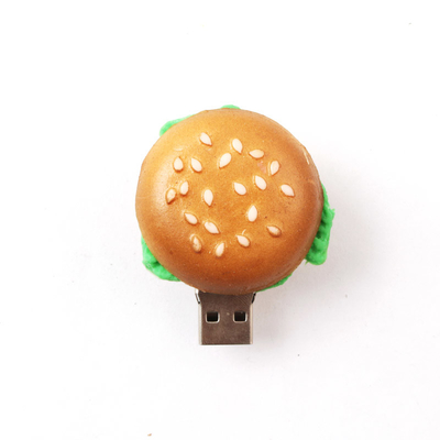 Des clés USB personnalisées en forme de hamburger de KFC McDonald's pour les cadeaux d'entreprise alimentaires artificiels