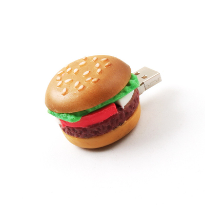 Des clés USB personnalisées en forme de hamburger de KFC McDonald's pour les cadeaux d'entreprise alimentaires artificiels