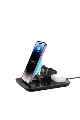 Plateau de recharge sans fil à charge rapide vert en ABS PC 162*132*27MM