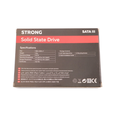 SSD SATA de 2,5 pouces de haute capacité 256 gb pour une résistance aux chocs de haute capacité 1500G/0,5ms