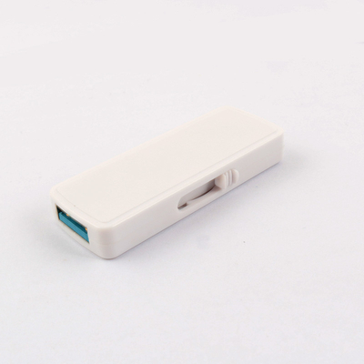 Mémoire USB en plastique noir/blanc recyclé Tailles de mémoire personnalisées 1G-1TB Température de fonctionnement 0.C-60.C