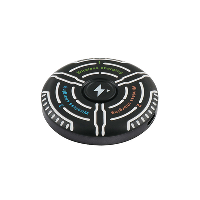Boîte de support de chargeur sans fil multifonctionnel Logo d'impression Fidget Spinner Indicateur lumineux