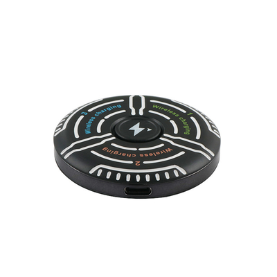 Boîte de support de chargeur sans fil multifonctionnel Logo d'impression Fidget Spinner Indicateur lumineux