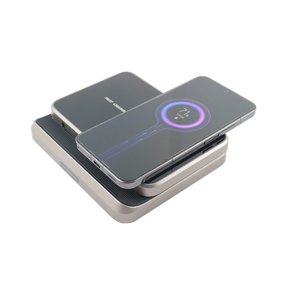 Chargeur sans fil multifonctionnel en matériau ABS PC avec entrée 5V/2.1A et support de boîte