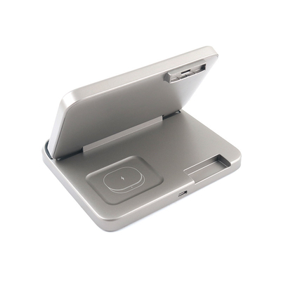 Chargeur sans fil multifonctionnel en matériau ABS PC avec entrée 5V/2.1A et support de boîte