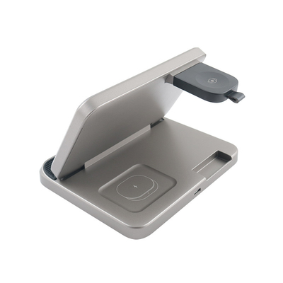 Chargeur sans fil multifonctionnel en matériau ABS PC avec entrée 5V/2.1A et support de boîte