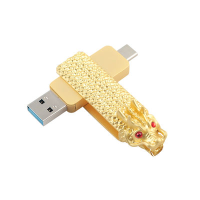 Disque flash en forme de dragon de type C et USB avec lecture et écriture rapide 3.0 usb