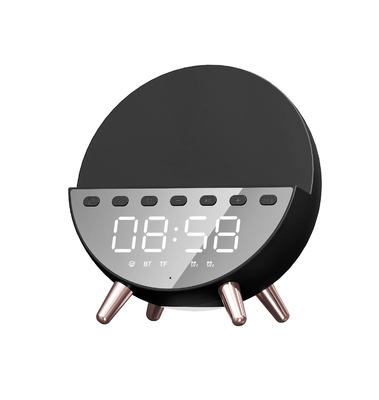 Chargeur sans fil à charge rapide de 15 W avec haut-parleur Bluetooth et lumière Taille du corps 131*75*146MM